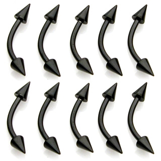 Piercing arcade titane anodis  pointes noires