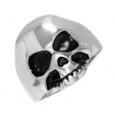 Bague homme acier large tête de mort