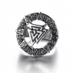 Bague homme acier à symbole Nordique