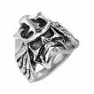 Bague homme acier tête de mort Samouraï