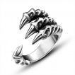 Bague homme en acier à griffes de démon