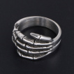 Bague homme rock en acier  main squelette