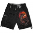 Bermuda gothique homme avec dragon flamboyant