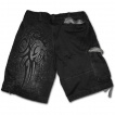 Bermuda gothique homme avec tribal sur claboussures