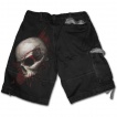 Bermuda gothique homme  crane tribal ensanglant