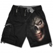 Bermuda gothique homme  crane tribal ensanglant