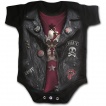 Body bébé imitation tenue de biker