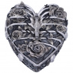 Boite coeur cage thoracique  couvercle de roses