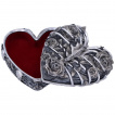 Boite coeur cage thoracique  couvercle de roses