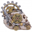 Boite Crane Steampunk  crte en rouages mcaniques (15,5cm)