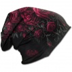 Bonnet femme gothique avec roses ensanglantées