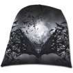 Bonnet gothique homme à nuée de chauves-souris et pleine lune
