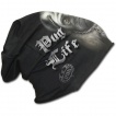 Bonnet gothique homme punk-rock à chien avec piercing au nez