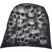 Bonnet gothique  mur de cranes TWISTED SKULLS