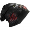 Bonnet homme gothique avec loup garou et marque de griffe