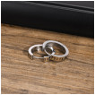 Boucles d'oreilles homme fines à Runes Vikings en acier
