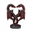 Bougeoir à couple de dragon en coeur - Anne Stokes