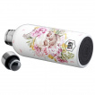 Bouteille isotherme  tte de mort et fleurs Vintage skull (50cl)