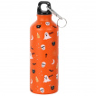 Bouteille mtal / gourde orange  motifs halloween (50cl)