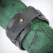 Bracelet cuir ajustable à lanières en X