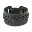 Bracelet cuir ajustable à lanières en X