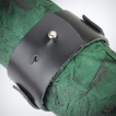 Bracelet cuir noir ajustable avec boucles