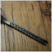 Bracelet-gourmette homme noir en acier style chenille