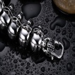 Bracelet homme acier Biker Skull Chain