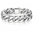 Bracelet homme chaine large inox  maillons ovales