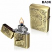 Briquet tempête à pistolet mexicain en relief et éclat de balle