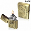 Briquet tempte  pistolet mexicain en relief et clat de balle