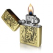 Briquet tempte avec dragon pos sur un crane en relief