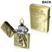 Briquet tempête cuivré avec fusil