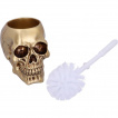 Brosse de toilette (WC) à crane doré