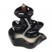 Brle cne encens  refoulement style rivire en cramique noire