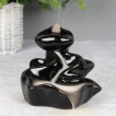Brle cne encens  refoulement style rivire en cramique noire