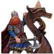 Brûleur cône d'encens à refoulement Magnus le viking sur son drakkar (16,2cm)