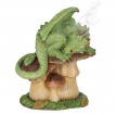 Brleur  cnes d'encens Dragon vert sur champignon - Anne Stokes