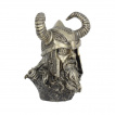 Buste de dieu Odin en résine peinte à la main (21,5cm)