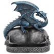 Calendrier (anglais) Dragon bleu sur cranes  base celtique (14cm)