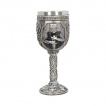 Calice / verre  pied chevalier noir (19 cm)