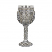 Calice / verre  pied chevalier noir (19 cm)