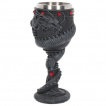 Calice / verre  pied dragon asiatique noir (20cm)