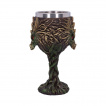 Calice / verre  pied dragon vert seigneur de la fort (17cm)