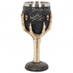 Calice / verre à pied main squelette tribal (19cm)
