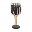Calice / verre à pied main squelette tribal (19cm)
