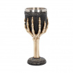 Calice / verre à pied main squelette tribal (19cm)