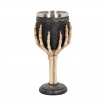 Calice / verre à pied main squelette tribal (19cm)