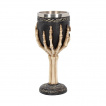 Calice / verre à pied main squelette tribal (19cm)