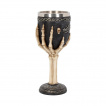 Calice / verre à pied main squelette tribal (19cm)